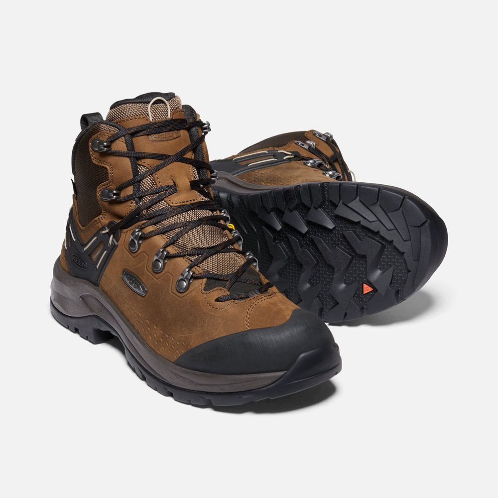 Keen Outdoor Bot Erkek Kahverengi/Siyah - Wild Sky Waterproof - Türkiye VAEB38249